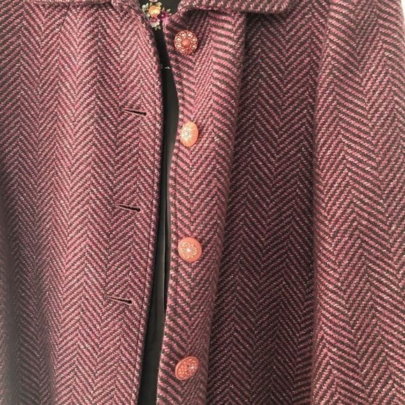 REBECCA Taylor -Pink Wool Coat - Picture 4 of 5